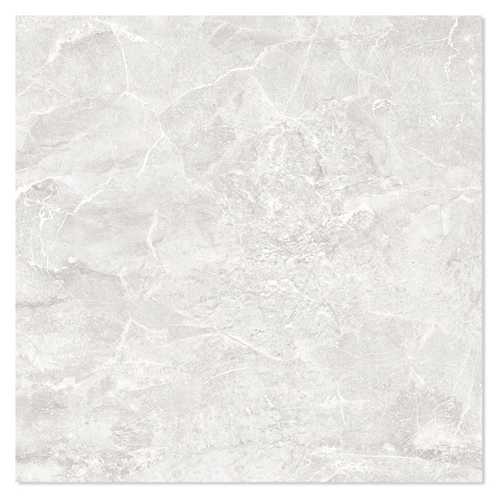 Marmor Gulvflis Milan Lys Grå Blank 60x60 cm